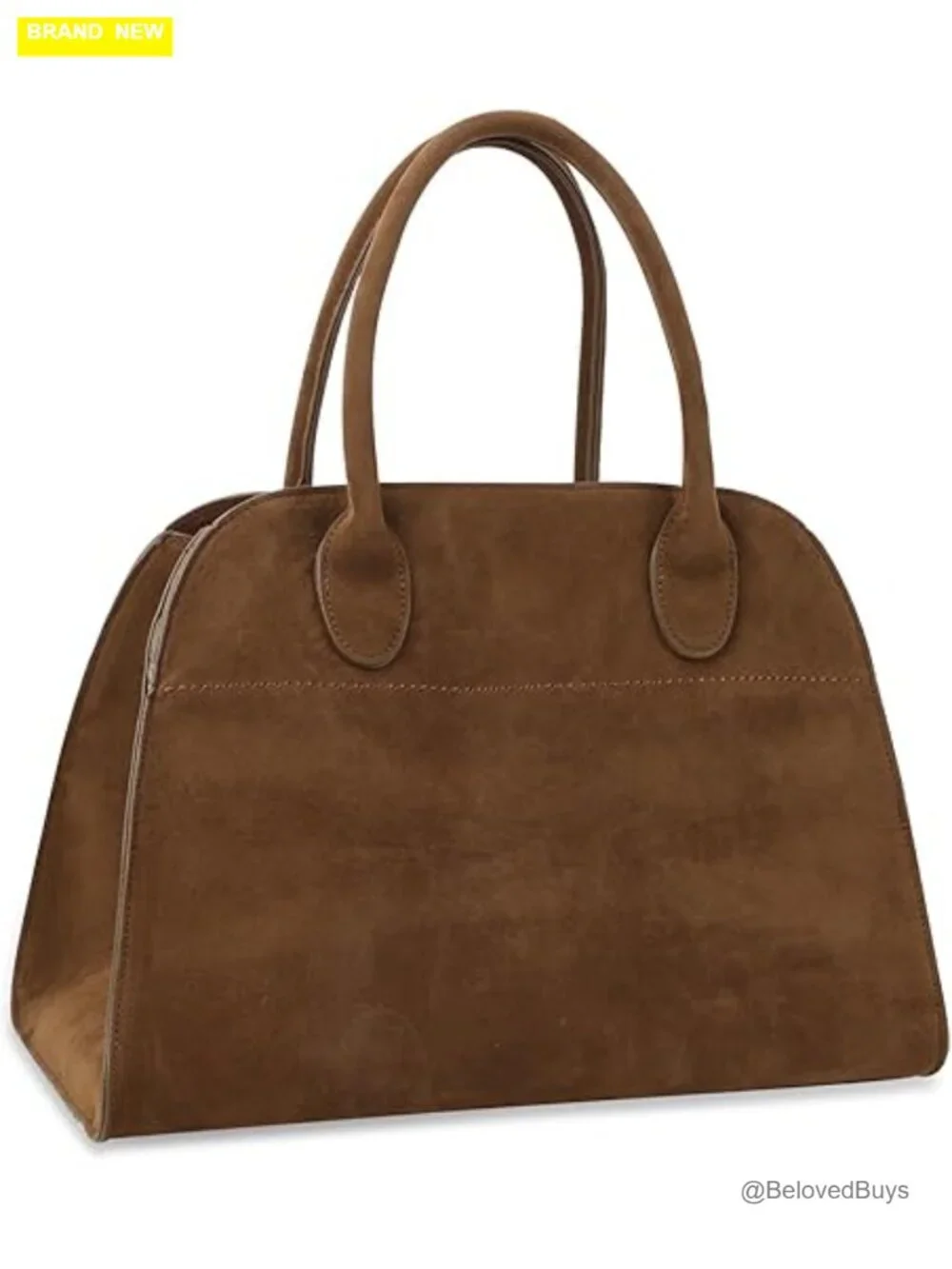 Vegan Suede Tote Bag Women's Vintage Top Handle Shoulder Satchel
